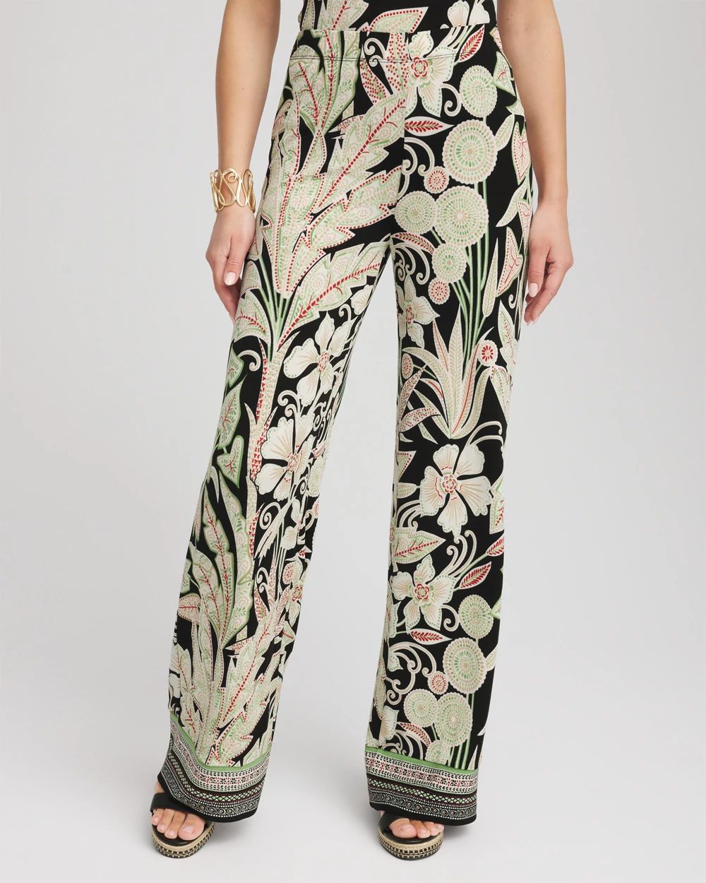 Travelers™ Island-Motif Palazzo Pants | Chico's